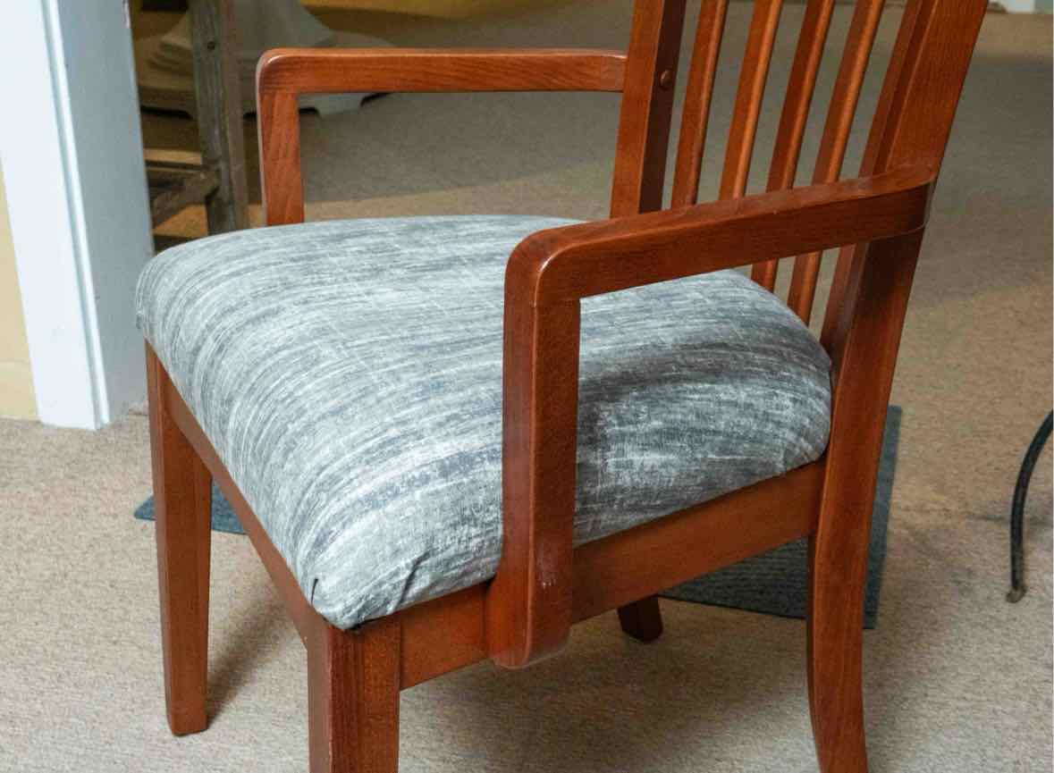 Birch Dining Table & (6) Birch Slat Back Dining Chair Set