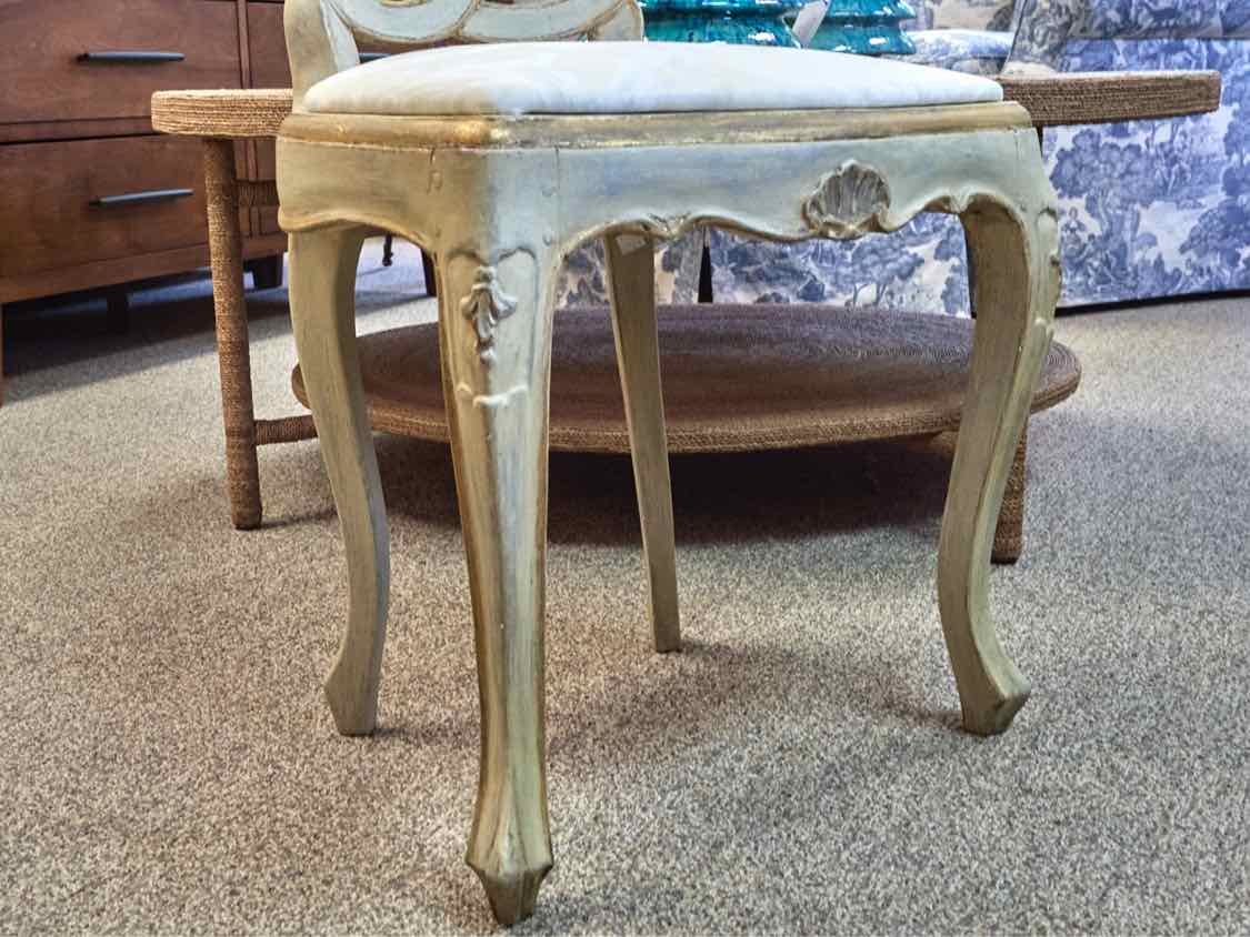 Pair of Rustic Cream Side Chairs