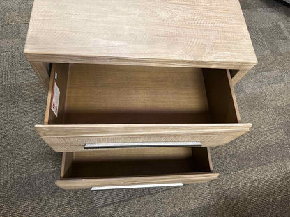 Rustic Contemporary 2-Drawer Nightstand