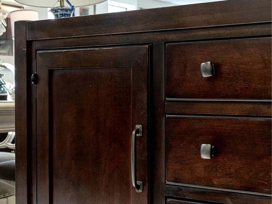Thomasville Dark Finish Mahogany 2-Door 3-Drawer Server