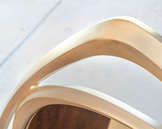 Renwil Asymmetric Mirror in Champagne Finish