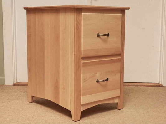Natural Maple 2 Drawer File Cabinet