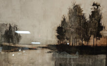 'Muted Horizons D' Landscpe in Antique Gold Frame