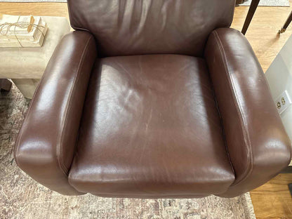 Barcalounger Chestnut Brown Leather Recliner