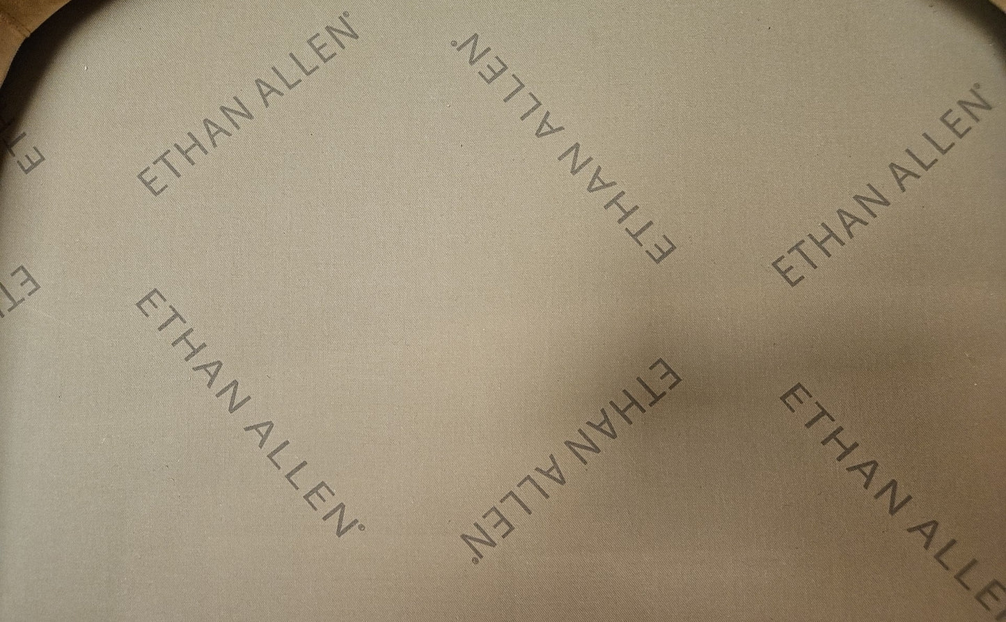 Ethan Allen Pair of Deep Gold Swivel Chairs