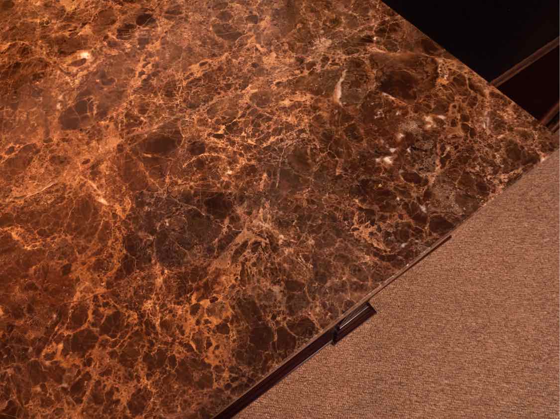 Bernhardt Walnut 2 door & 2 Drawer Server with Marble Top