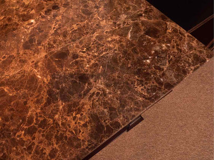 Bernhardt Walnut 2 door & 2 Drawer Server with Marble Top