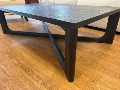 RH 'Breton' Cocktail Table in Black Oak