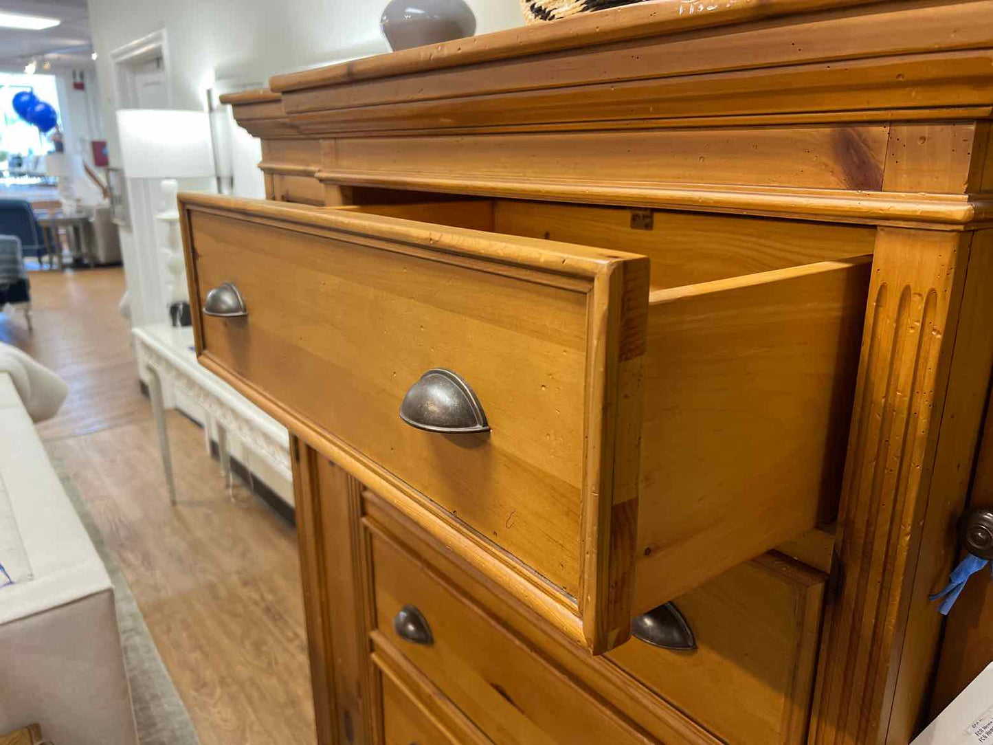Pine Chest w/ Bookend Cabinets