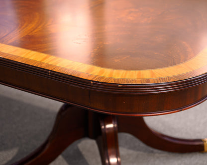 Stuart Swan Mahogany Double Pedestal  Dining Table