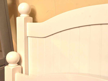 Pair Of Catalina Pottery Barn White Beadboard Accent Twin Beds