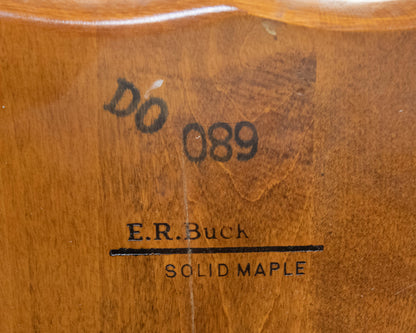 Set of 4 E. R. Buck Windsor Dining Chairs in Solid Rock Maple