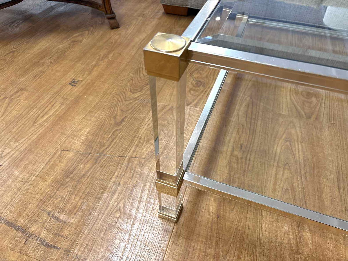 Two-Tier Glass Top Coffee Table