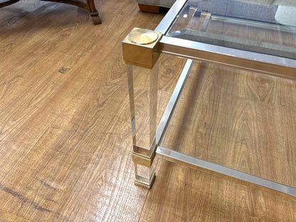 Two-Tier Glass Top Coffee Table