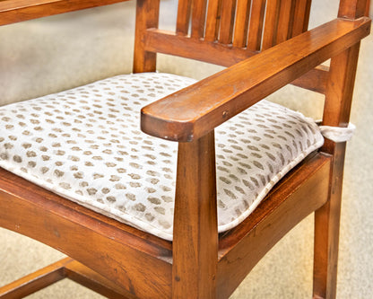 Circle Furniture Vertical Slat-Back Set of 8 Dining Chairs In Jacobean Finish