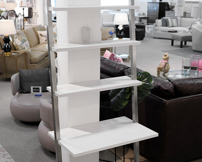 Leaning Bookcase With Writing Desk