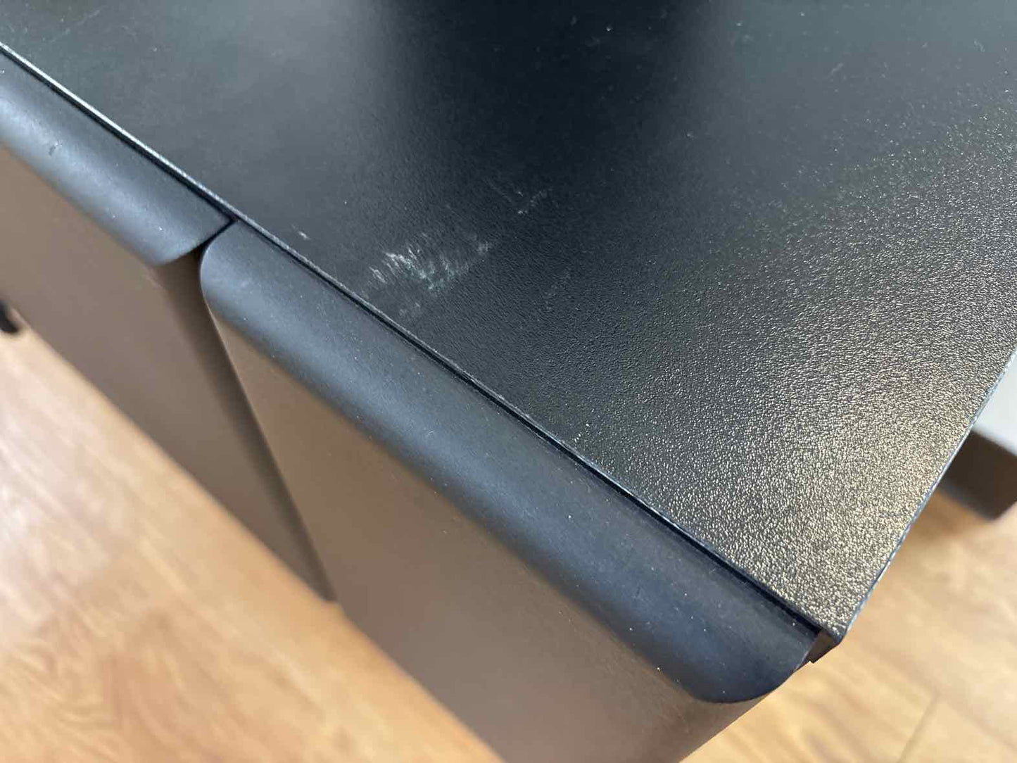 Contemporary Black 3-Drawer Console