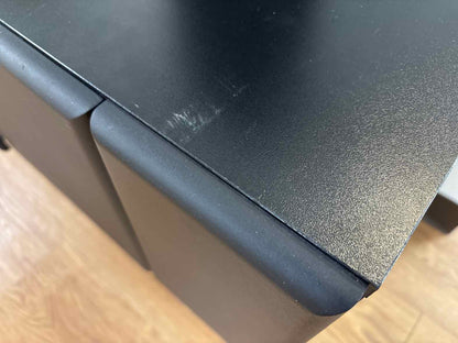 Contemporary Black 3-Drawer Console