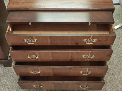 Pair of Two Tone Mahogany Four Draw Chippendale Chests