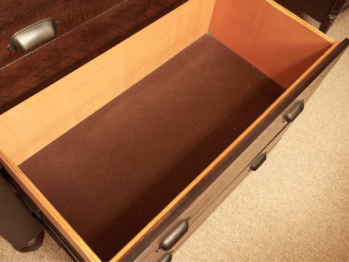 Amish 6 Drawer Ash In Espresso Finish Chest