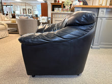Black Leather Contemporary Chair