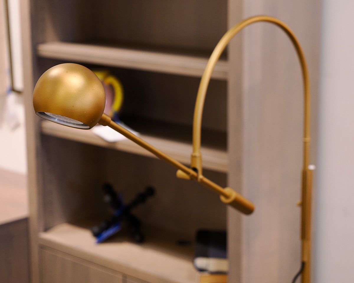 RH "Orbiter" Brass Floor Lamp