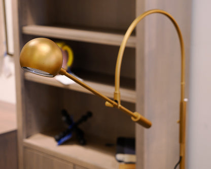 RH "Orbiter" Brass Floor Lamp