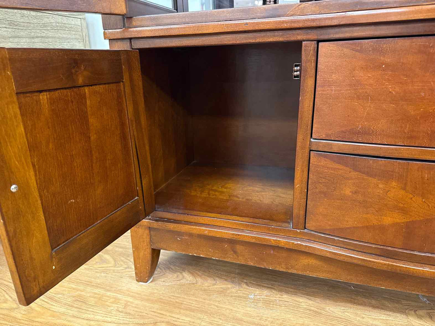 Lighted Cherry China Cabinet