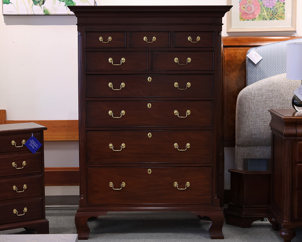 Henkel Harris Mahogany 9-Drawer Chest