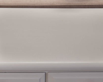 Lloyd's Double Dresser in White with Natural Wood Finish Pulls