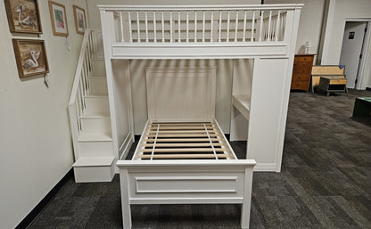 PB Kids 'Filmore' Stair Loft Bed & Lower Bed Set