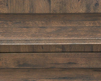 1 Drawer 2 Door Coffee Oak Finish Bookcase