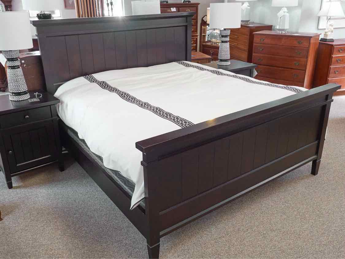 Boston Interiors Black Plank King Bed