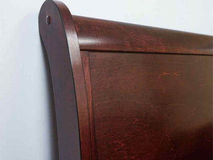 Dark Cherry Queen Sleigh Bed