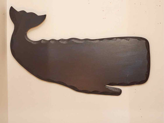 Wooden Navy Blue Finish Whale