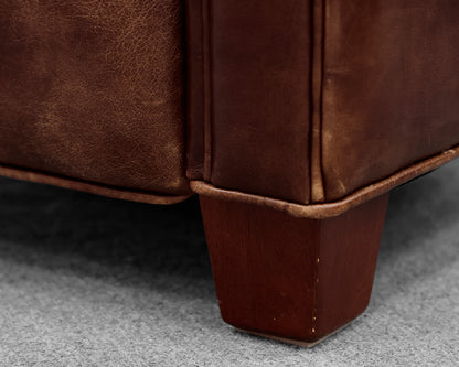 Pottery Barn Brown Leather Recliner