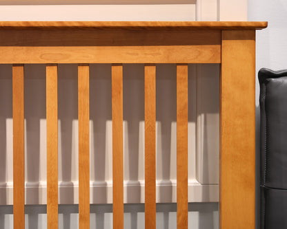 Light Maple Spindle Queen Bed frame