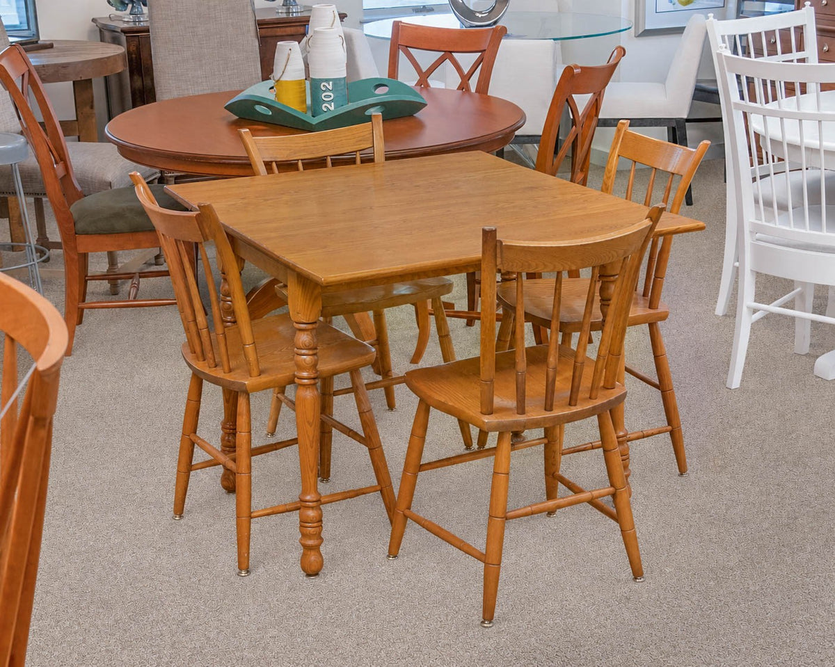 Athol Furniture Oak Drop Leaf Table and Chairs Set