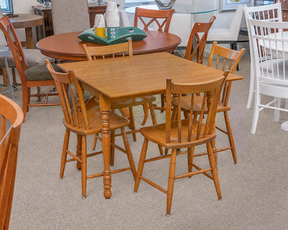 Athol Furniture Oak Drop Leaf Table and Chairs Set