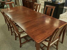 Kincaid Cherry Park Collection Dining Table W/ 2  Leaves & 6 Upholstered Chairs
