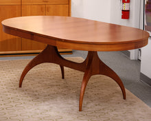 Oval Cherry Dining Table with Leaves