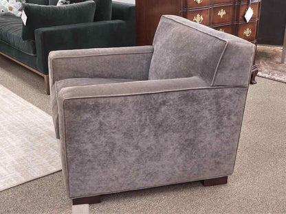 Mitchell Gold + Bob Williams Jean-Luc Chair in Grey Velvet