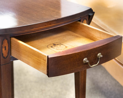 Federal Style Mahogany Inlaid Pembroke Drop Leaf Table