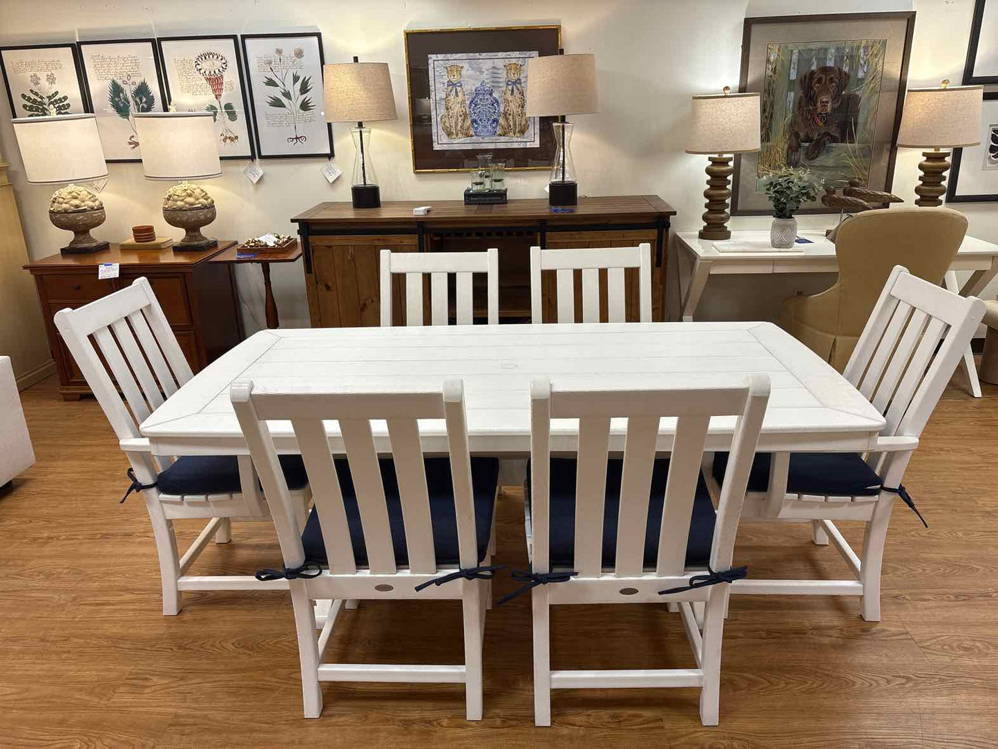 Polywood 'Oxford' Farmhouse Outdoor Dining Set
