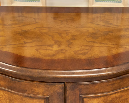Hooker Furniture "Seven Seas" 4 Door Burled Walnut Server