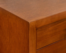 11-Drawer Dresser in Medium Finish Oak with Bronze Pulls