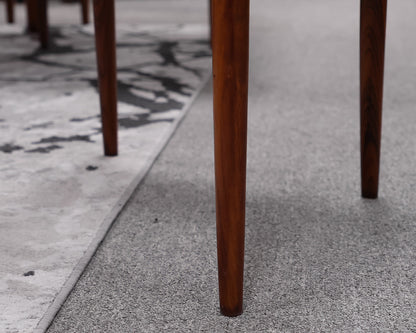 Mid Century Teak Dining Table & Set of (8) Dining Chairs