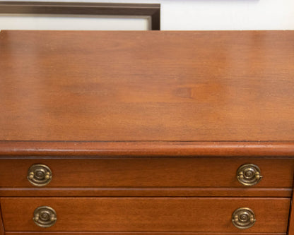 Cherry Silver Chest Lift-Top Lid & Drawer