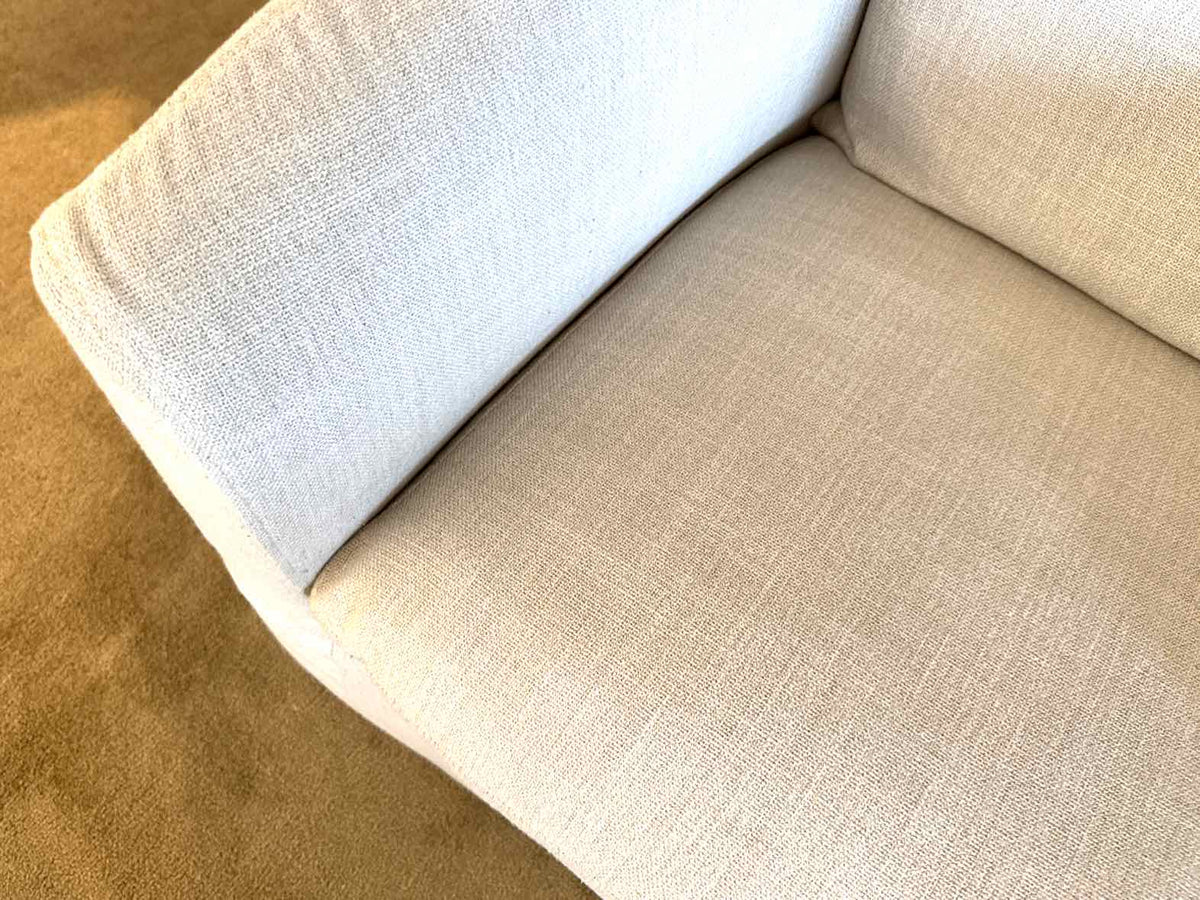 Pair Of Joss & Main  'Menta' Swivel  Barrel 'Effie'  Linen Slip Covered Chairs
