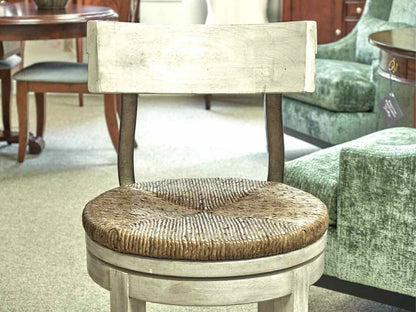 Set of 4 Rustic white  Merrick Swivel Counter Stools